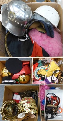 Lot 1355 - * A large quantity of fancy dress accessories, fabric remnants, haberdashery, feather boas,...