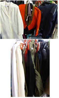 Lot 1416 - Assorted gents costume including white tuxedo/evening jackets, officers mess uniform, RAF...