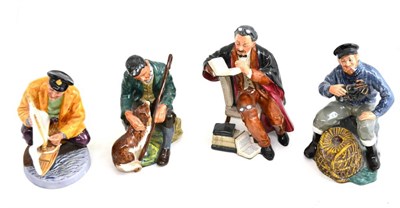 Lot 28 - Four Royal Doulton figures: ";Sailor's Holiday";, ";The Professor";, ";The Master"; and ";The...