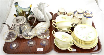 Lot 37 - Quantity of assorted ornamental wares including Lladro and table china, etc