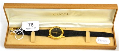Lot 76 - A gent's Gucci wristwatch, boxed