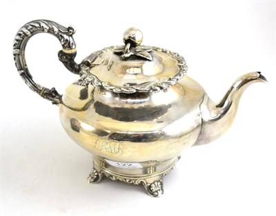 Lot 122 - Newcastle silver teapot