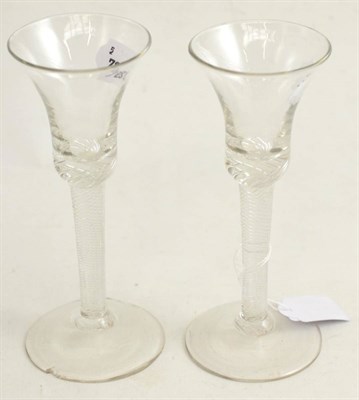 Lot 127 - Near pair of 18th century drinking glasses