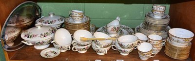 Lot 159 - Wedgwood tea service with pale pink floral decoration and Hathaway Rose pattern dinner wares,...