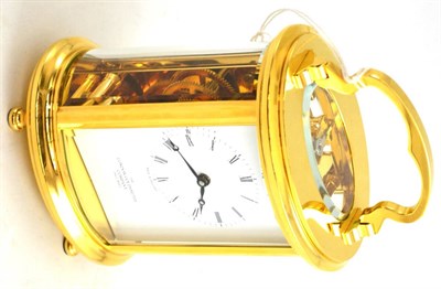 Lot 188 - A cased carriage clock