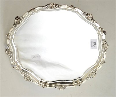 Lot 196 - A silver salver, Joseph Gloster Ltd, Birmingham 1965