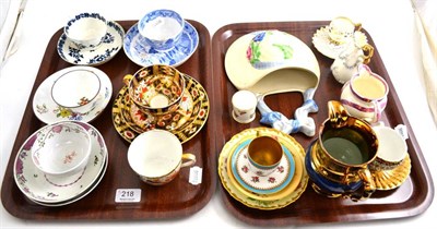 Lot 218 - Two trays of collectable china including cabinet cups and saucers