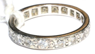 Lot 294 - Diamond full eternity ring