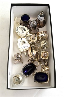 Lot 320 - Assorted silver condiment sets