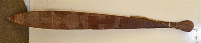 Lot 348 - A 19th century Australian Woomera (spear thrower)