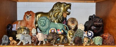 Lot 359 - Twenty five various lion models