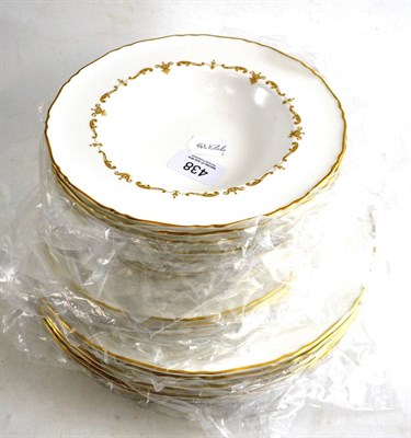 Lot 438 - Royal Worcester Gold Chantilly dinner wares