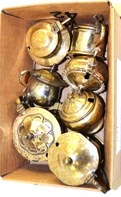 Lot 511 - Seven assorted silver mustard pots