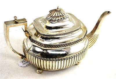 Lot 550 - A George III silver teapot, Charles Fox or Crispin Fuller, London 1809