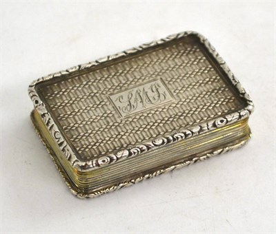 Lot 551 - A William IV silver vinaigrette, William Simpson, Birmingham 1836