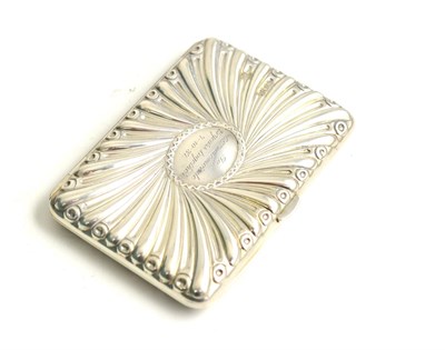 Lot 561 - A silver card case, Elkington & Co, London 1901