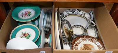 Lot 1103 - A quantity of ceramics including Palissy Game Series dinner wares, other dinner wares, brass candle