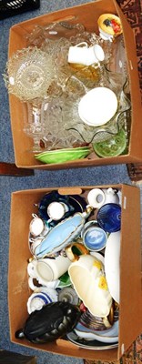 Lot 1117 - Quantity of glassware and china (in two boxes)