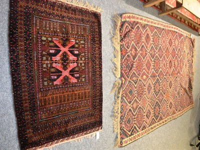 Lot 1137 - Van/Harkari Kilim, South East Anatolia, the polychrome field of stepped hexagons enclosed by...