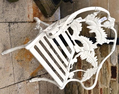 Lot 1165 - Two aluminium fern pattern chairs