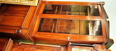 Lot 1193 - Victorian tall bookcase with glazed doors