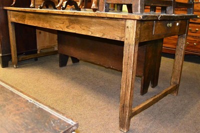 Lot 1220 - An elm farmhouse table