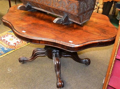 Lot 1234 - Mid-Victorian rosewood tilt-top breakfast table