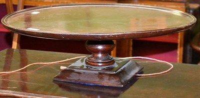 Lot 1244 - A 19th century mahogany revolving lazy Susan