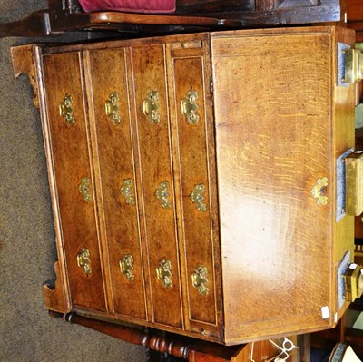 Lot 1266 - Georgian oak bureau