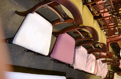 Lot 1284 - Set of six William IV rosewood dining chairs