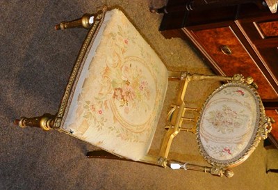 Lot 1336 - A 19th century French giltwood chair