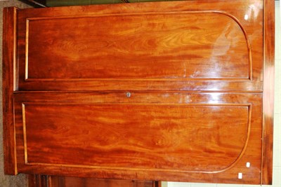 Lot 1341 - A Victorian mahogany double door wardrobe