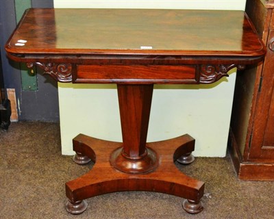 Lot 1343 - William IV rosewood card table