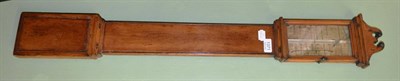 Lot 1371 - Georgian stick barometer with papered dial