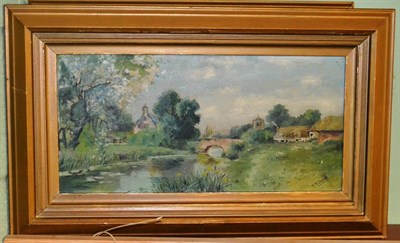 Lot 1423 - Pair of oils of country scenes, M.M.Chappell