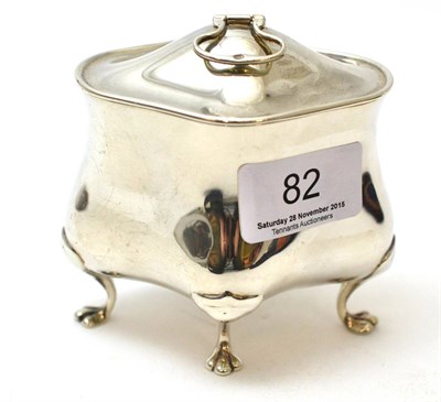 Lot 82 - Quatrelobed silver sugar box