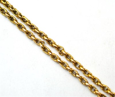 Lot 131 - A guard chain, applied plaque '9c'