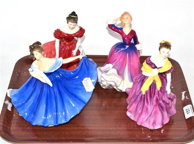 Lot 157 - Four Doulton ladies