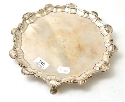 Lot 246 - An early George III silver salver