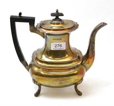 Lot 276 - A silver coffee pot