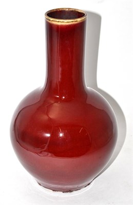 Lot 277 - Chinese sang de boeuf bottle vase