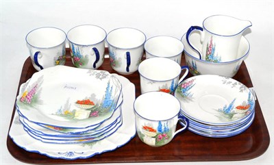 Lot 286 - A Shelley Garden Urn pattern china tea set