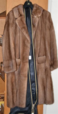 Lot 328 - Ross Furriers light brown mink coat three quarter length