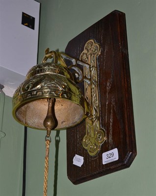 Lot 329 - A brass bell