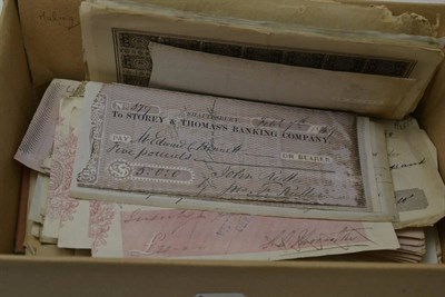 Lot 423 - A large collection of cheques, annuities and other documents