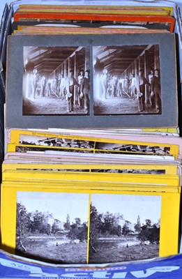 Lot 425 - A box of Victorian stereoview cards