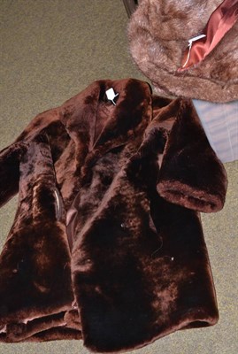 Lot 468 - Two full length fur coats, one jacket, one stole, one tippit and another