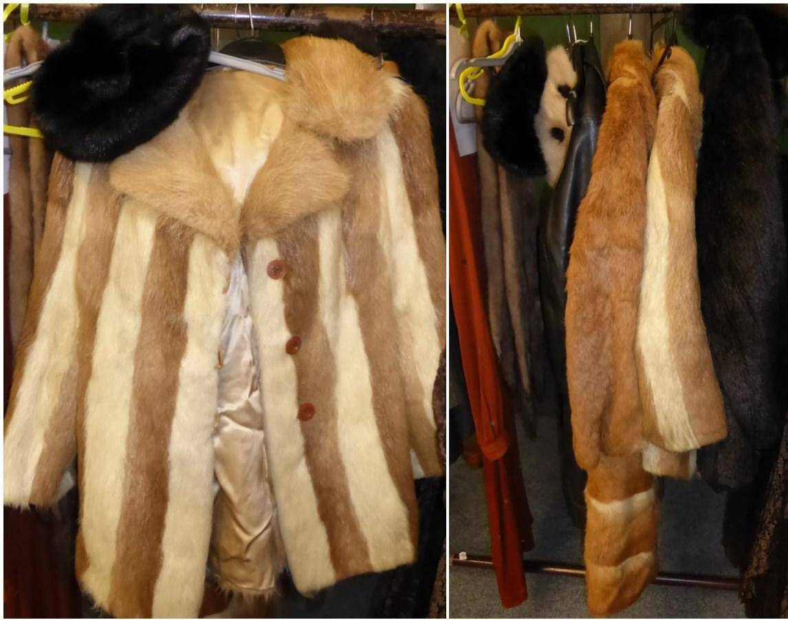 Real coney hot sale fur coat