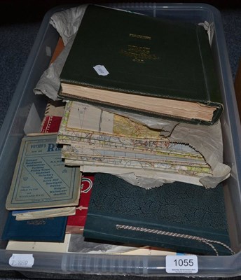 Lot 1055 - A Triumph stamp album and a quantity of Ordnance Survey maps and ephemera