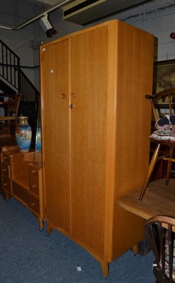 Lot 1078 - Gentleman's wardrobe and matching dressing table